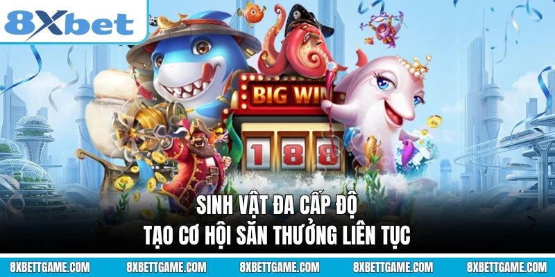 Sinh vật đa cấp độ tạo cơ hội săn thưởng liên tục